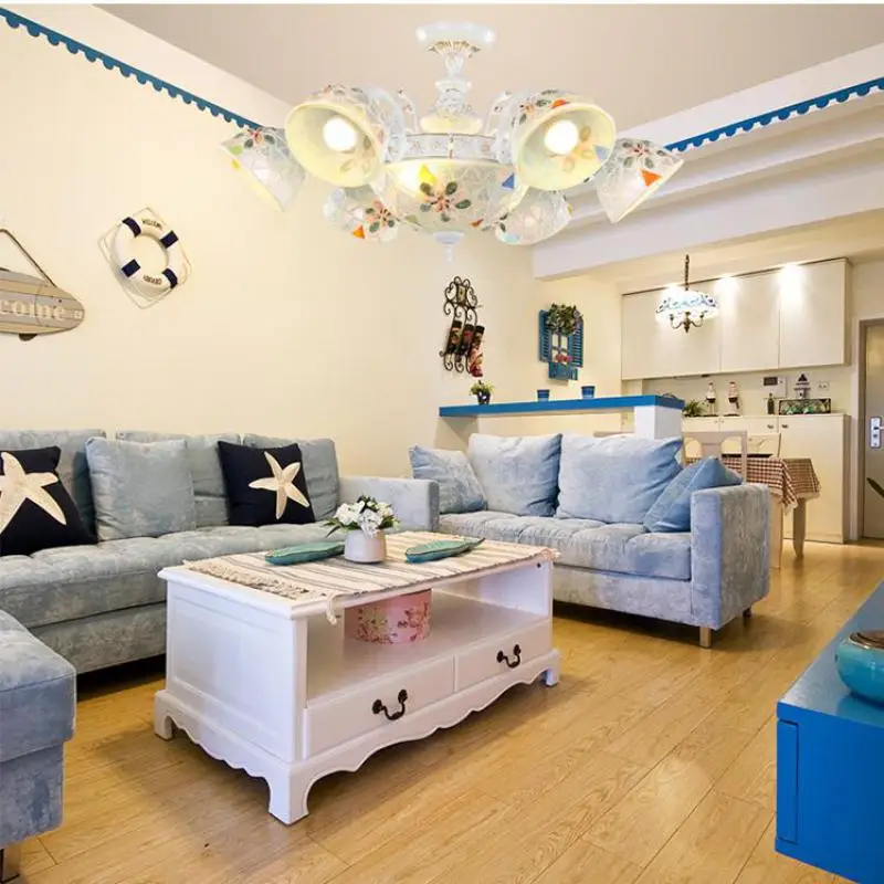 Люстра для гостиной в средиземноморском стиле люстра столовой креативное