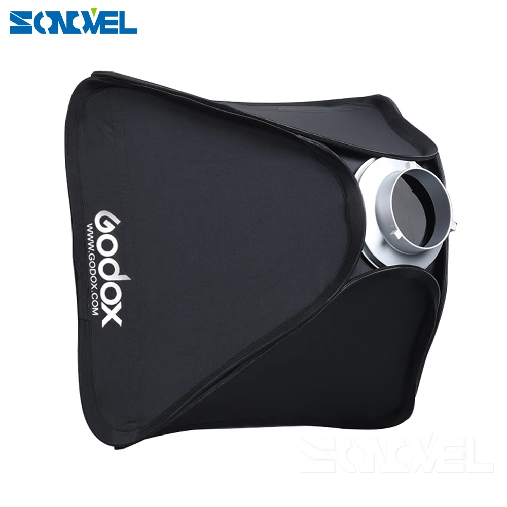 Складной софтбокс Godox 80x80 см 31 5 &quotx 5&quot диффузор Bowens для AD600BM 80*80 см|flash softbox diffuser|godox
