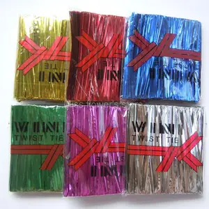 Завязки металлические для торта, хлеба, леденцов, конфет, еды, виолончели, Упаковочная веревка, 8 см, 800, шт.упак.