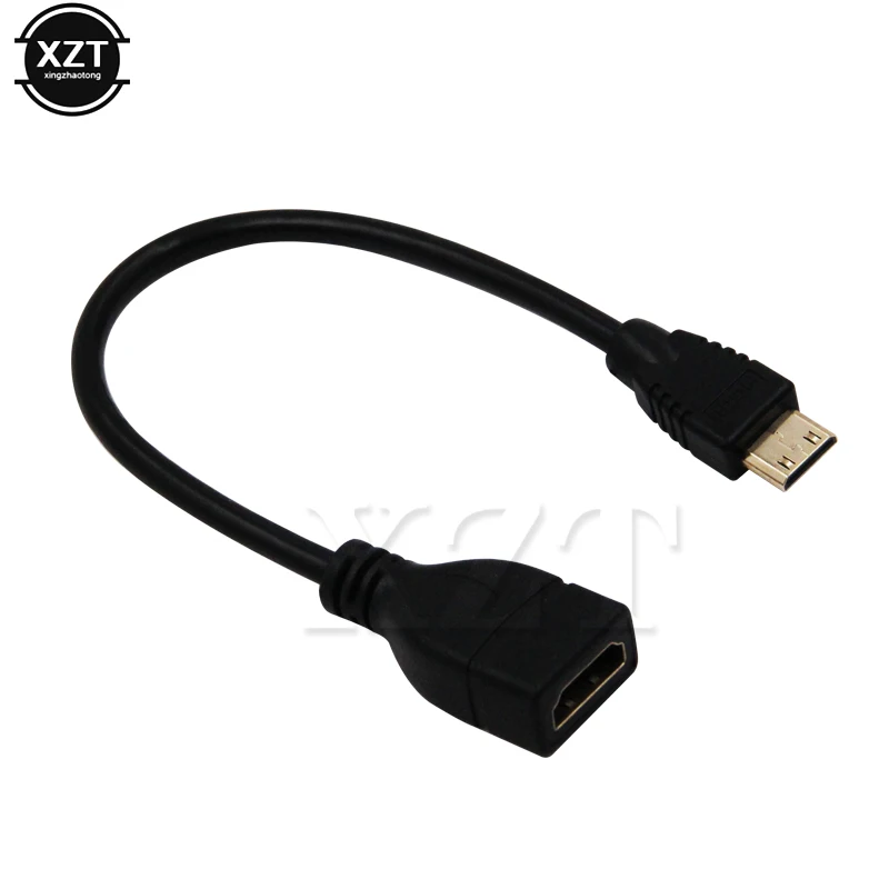 Переходник с Mini HDMI папа на мама Кабель адаптер 1080P mini для ноутбука и ПК|Кабели HDMI| |
