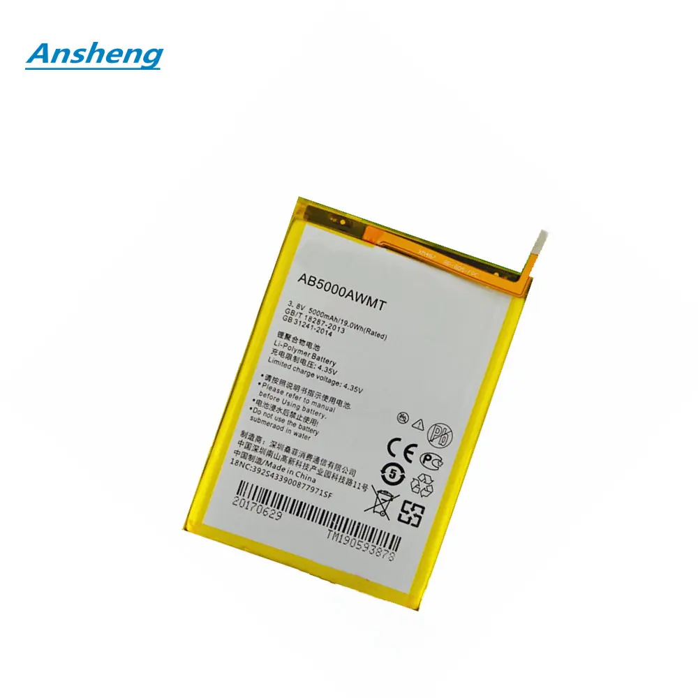 Высококачественный аккумулятор Ansheng 5000 мАч AB5000AWMT для Philips V526 V787 V377 Xenium CTV526 CTV787