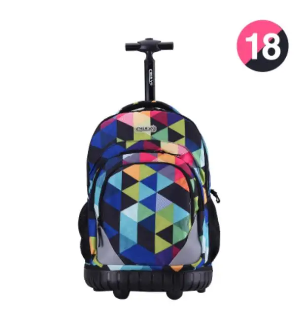 18 inch Travel tale 1" 18" дюймов сумки на колёсиках рюкзак сумка салон троллейбуса чемодан для путешествий рюкзак с колесом - Цвет: 18 inch