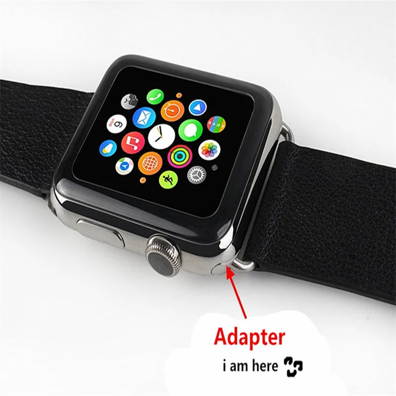 1 пара адаптеров для часов Apple Watch 44 мм 40 38 наручных серии iWatch 4321 из нержавеющей