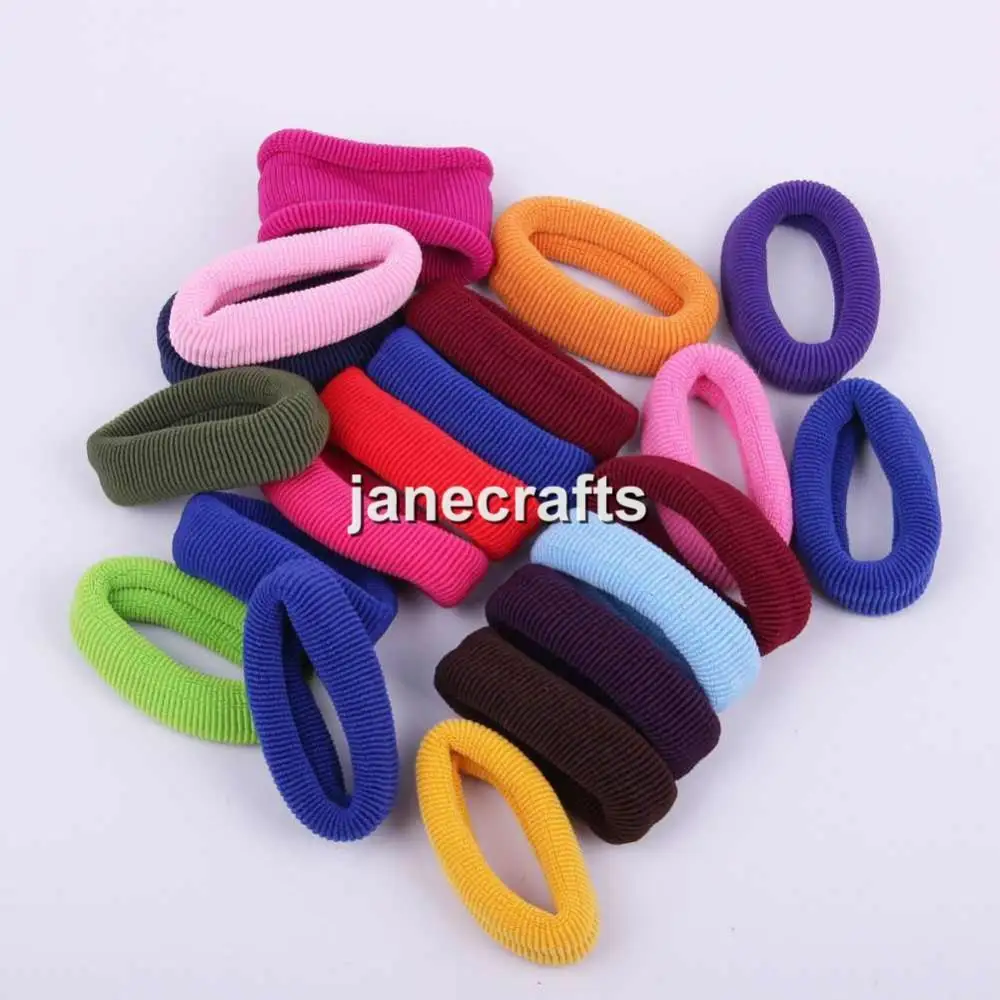 50 шт. новинка Детские эластичные резинки для волос 18 мм одноцветные повязки на