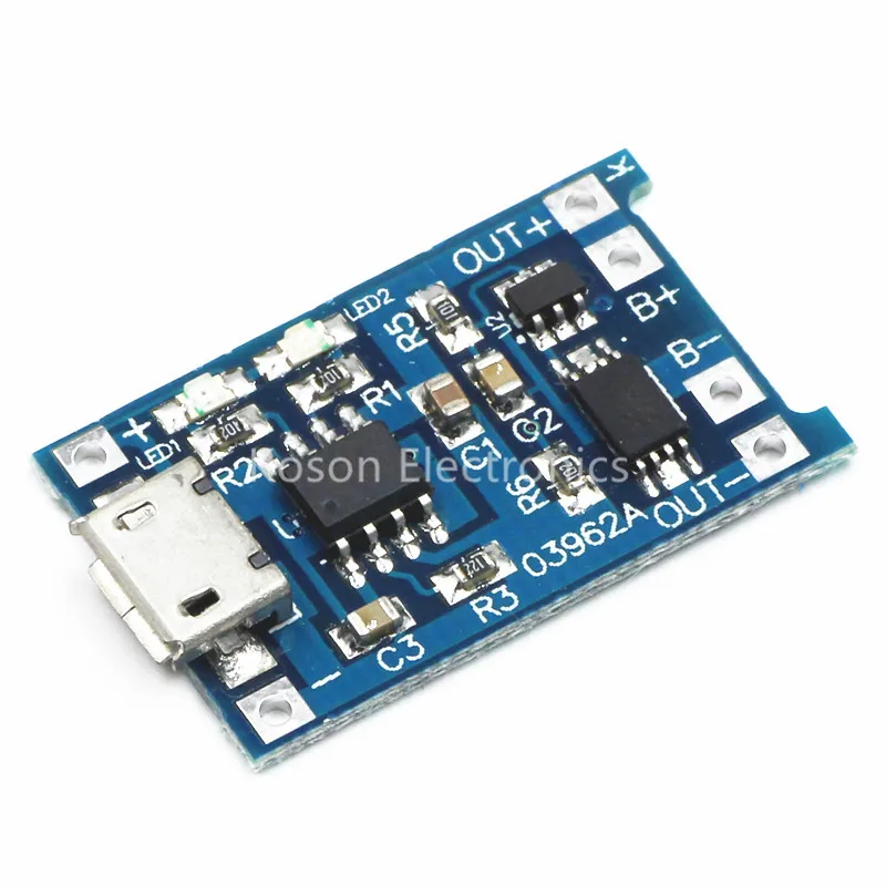 5 в Micro USB 1A 18650 TP4056 литиевая батарея зарядная плата модуль зарядного устройства