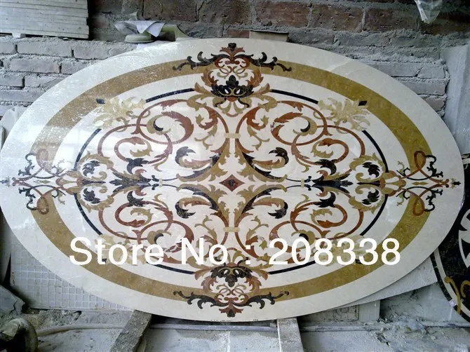 Мраморный медальон waterjet роскошный мраморный медальон|medallion| |