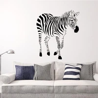 african wildlife zebra art personality wall stickers home decoration mural room decal