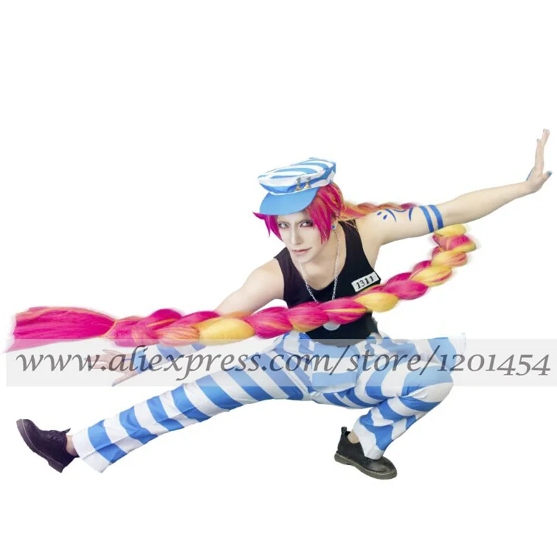 Костюм для косплея Biamoxer Nanbaka Uno No.11 тюрьма полный комплект с аксессуарами парик