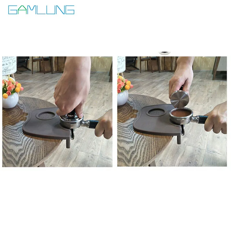 Бренд gamlung кофе эспрессо тампер коврик из силиконовой резины угловой (без stamper)