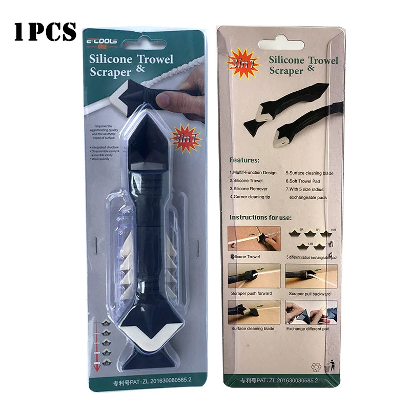 Силиконовый скребок beauty seam multi-tool герметик отделка чистящий комплект очиститель пола плитка приспособление для очистки поверхностей клей лопатка для удаления остаточных продуктов