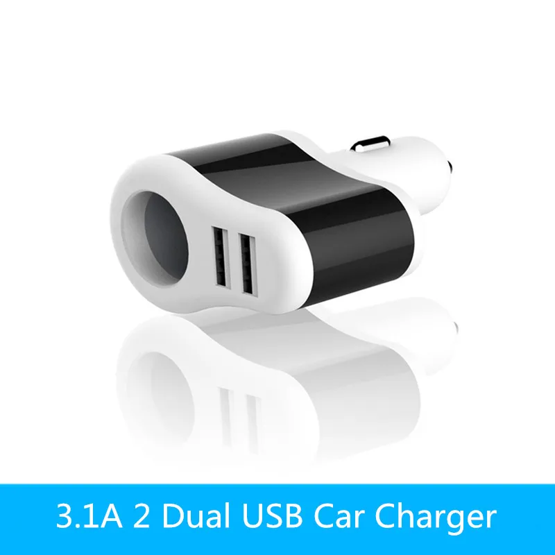 Универсальное автомобильное зарядное устройство с двумя USB-портами 3 1 А для Iphone 7 6