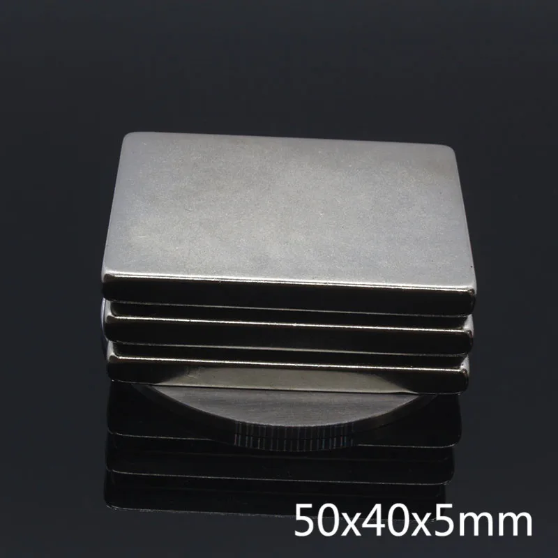 1 шт. 50x40x5 мм магнитов NdFeB (неодим-супер сильный кубом неодимовые магниты мощный