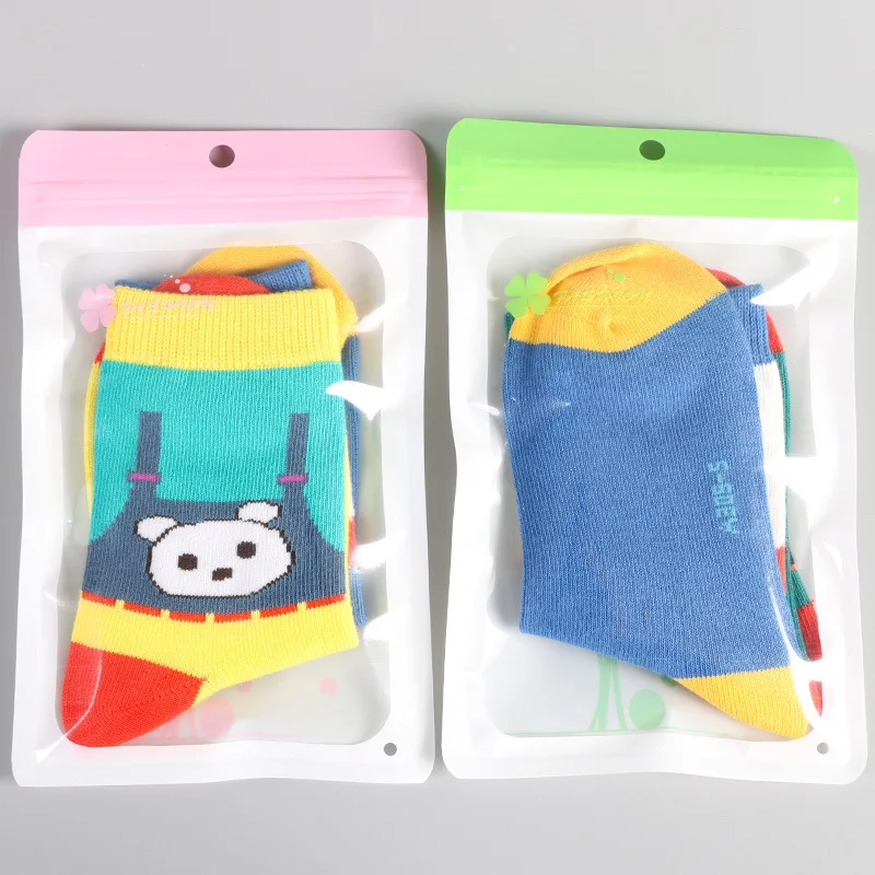 Ferimo 100pcs Universal children socks baggies underwear stockings headphones self sealing bag zip lock plastic storage bags | Дом и сад