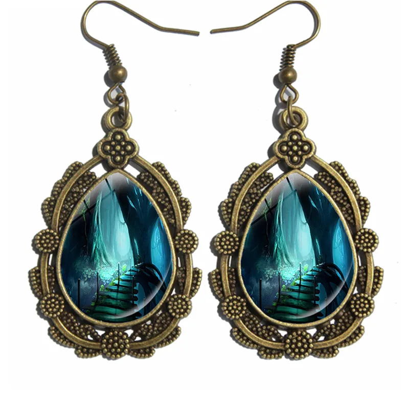 Новое поступление ретро лес высокое качество серьги ювелирные изделия опт