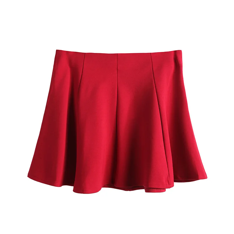 Пышная юбка модная летняя женская одежда повседневная однотонная Цвет стильная