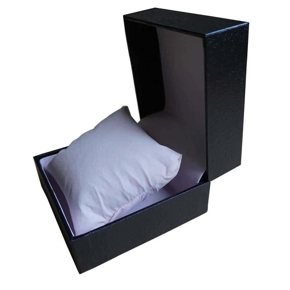 Wholesale/Custom logo/letters Clamshell Box Paper Plastic Black Watch Gift Promotion Case with Logo Jewelry Hour | Наручные часы