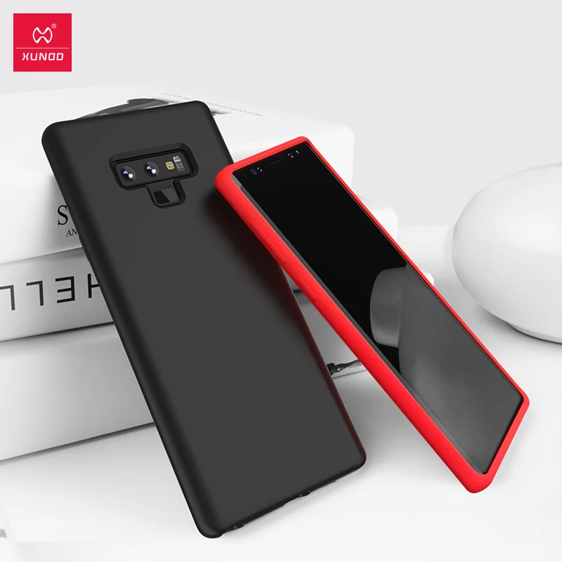 XUNDD жидкий силиконовый защитный чехол с защитой экрана для galaxy note9 мягкий note 9