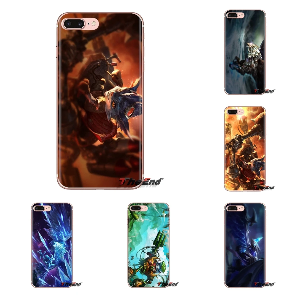Чехол-накладка из ТПУ для Samsung Galaxy S3 S4 S5 Mini S6 S7 Edge S8 S9 S10 Plus Note 3 4 5 8 9 League of Legends Anivia Rumble