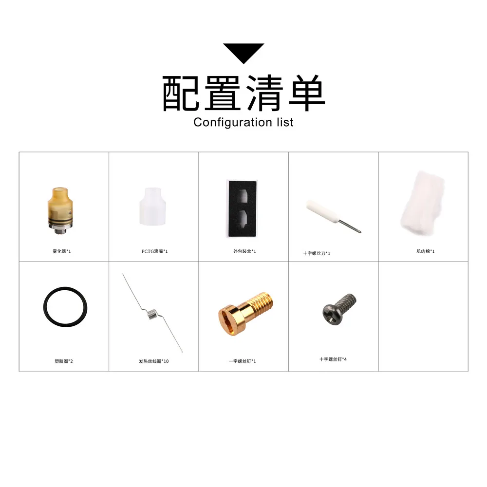 100% Оригинальный Demon Killer крошечный бак атомайзера RDA ПЭИ дрип тип электронной