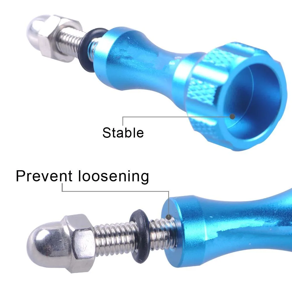 Suptig Aluminum Thumbscrew Set for Gopro Hero7 6 5 4 Session Aluminum Thumb Screw Bolts 2 Short+ 1 Long For Xiaomi yi 4k sjcam