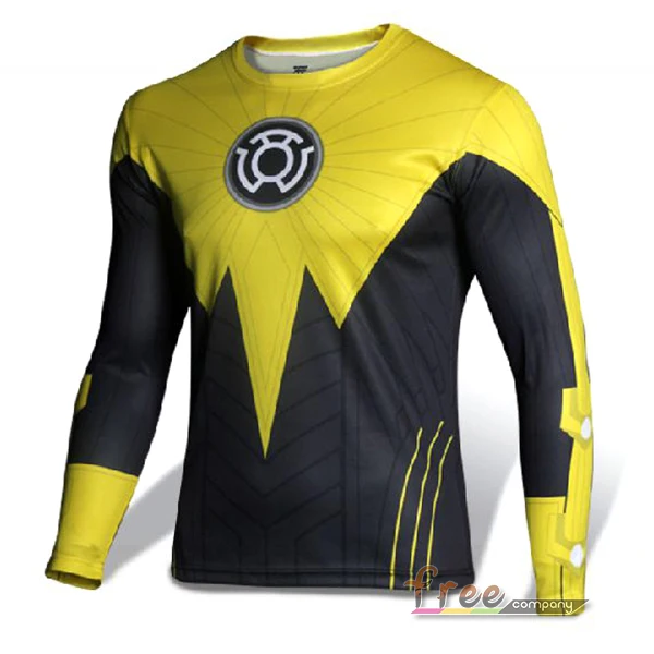 High Quality NEW 2015 Marvel Tony Stark Iron Man 2 Energy Ring Costume Super Hero jersey Sport T shirt Men | Мужская одежда