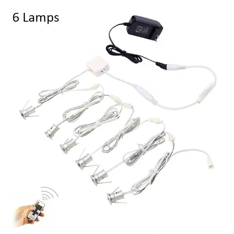 Встраиваемые linkable под кабинет огни 12 В мини Светильники Открытый Прожекторы с РФ