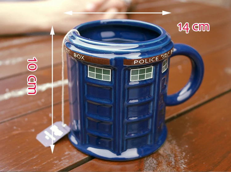 TIANXI Doctor Who кружка Классическая ТАРДИС круглая полицейская станция Кружка Керамическая молочная чашка праздничные подарки семейная сцена