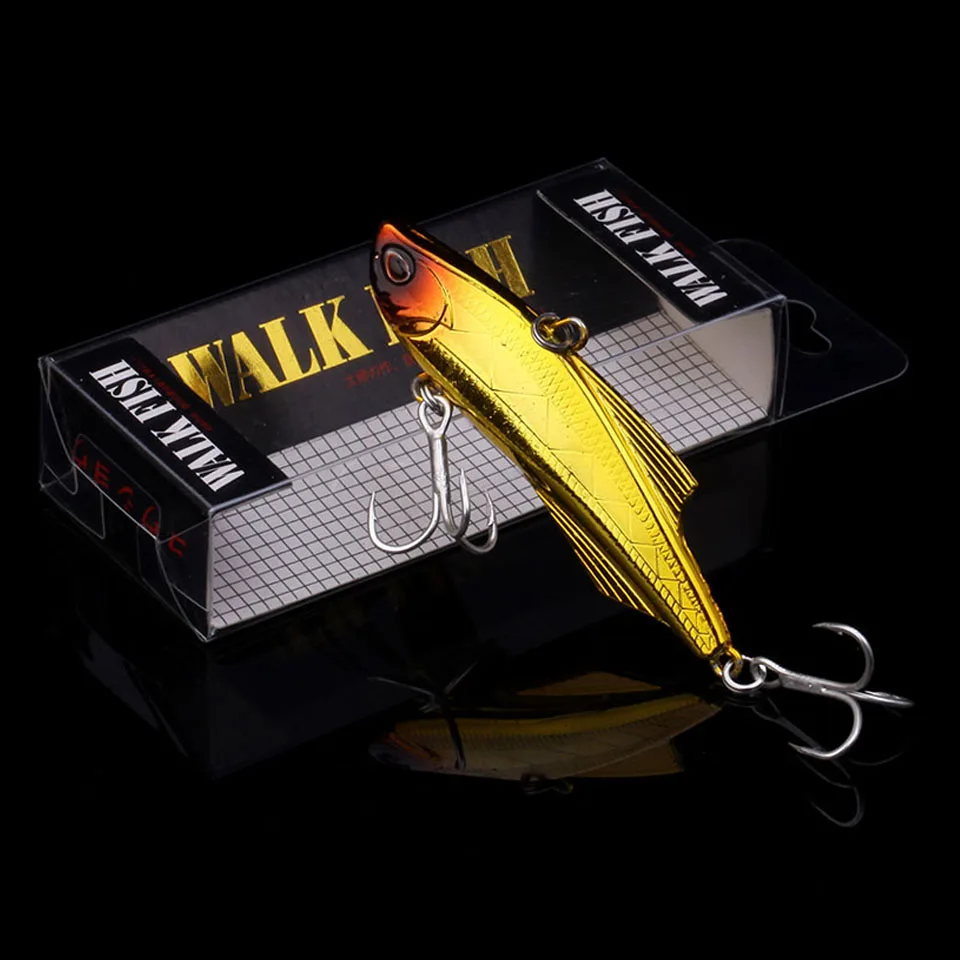 C 3 WALK FISH VIB приманки тонущие рыболовные приманки 7 см 20,6 г жесткие пластиковые искусственные вибрационные зимние ледяные приманка для щуки снасти Isca - Цвет: C 3