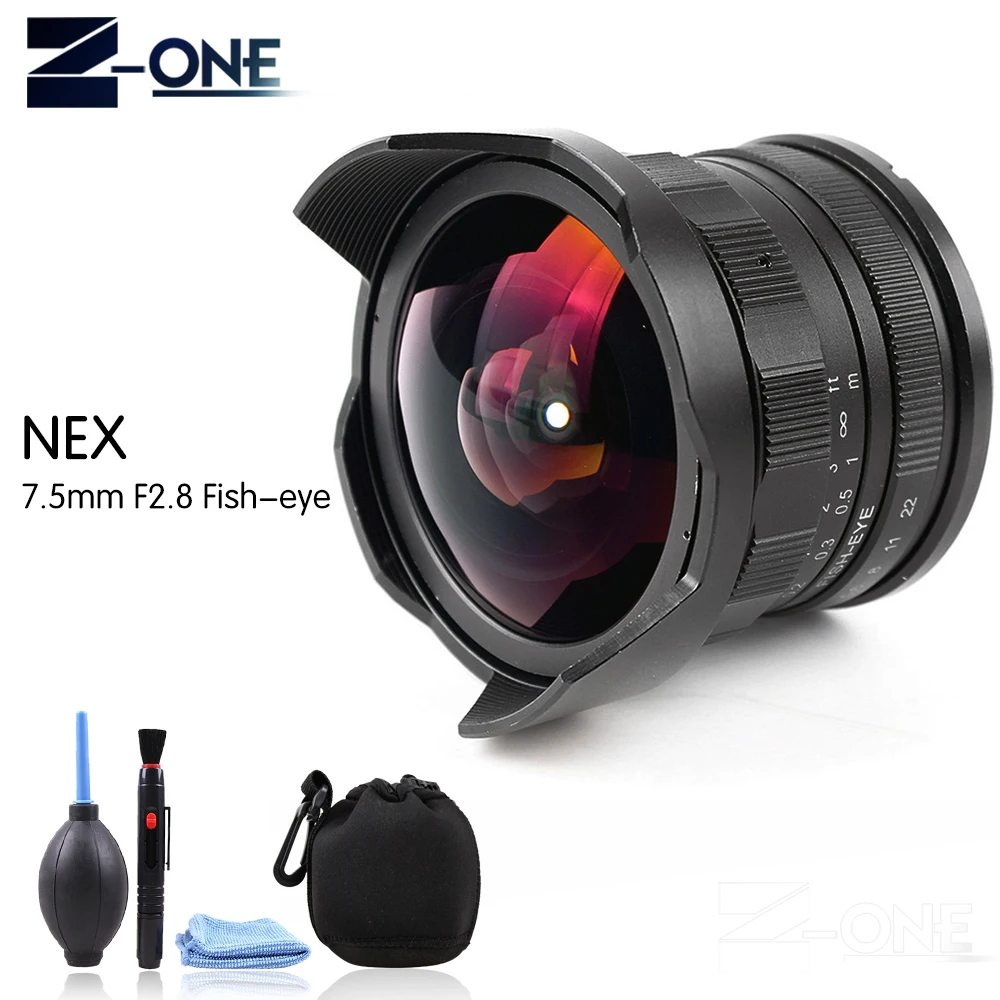 Новинка объектив рыбий глаз 7 5 мм F2.8 ручной для Sony зеркальная фотография A6500 A6300