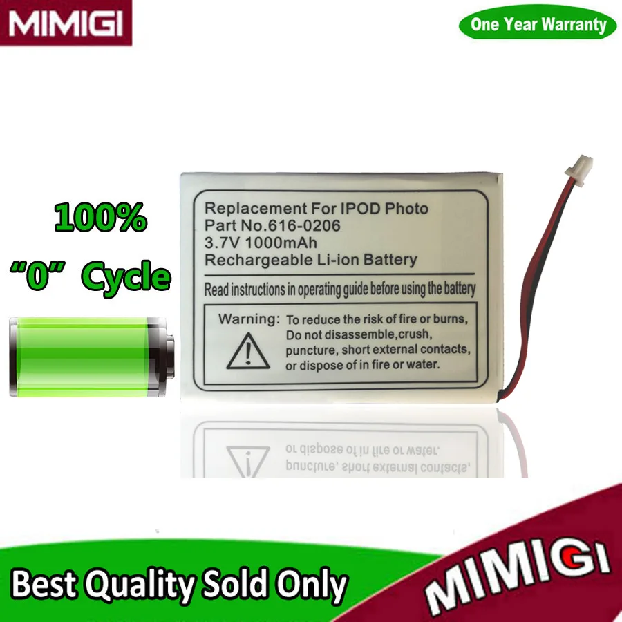 Оригинальная запасная батарея 1000mAh для Ipod Classic 4th gen/Photo U2 A1059 20 40GB аккумулятор