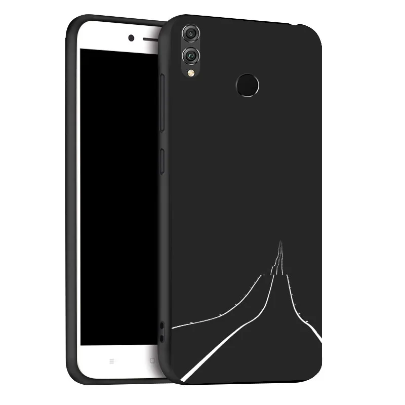 Чехол с 3D рисунком "сделай сам" для huawei Honor 8X 8A 10 Lite, чехол s, черный мягкий чехол на заднюю панель телефона для huawei Honor 7C 7A Pro 9 Lite, бампер