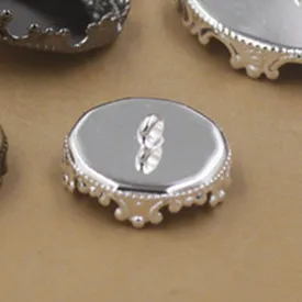 Rhodium Plated BoYuTe 20 шт. круглый 12 мм 15 мм 20 мм 25 мм Камея кабошон базовая пустая кнопка лоток ободок металл медь Diy украшения аксессуары Запчасти - Цвет: Rhodium Plated