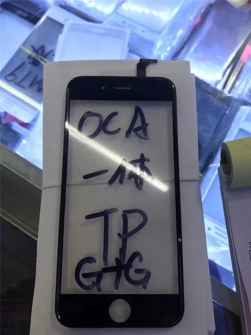 100 шт./лот сенсорный экран передняя внешняя стеклянная линза дигитайзер с рамкой