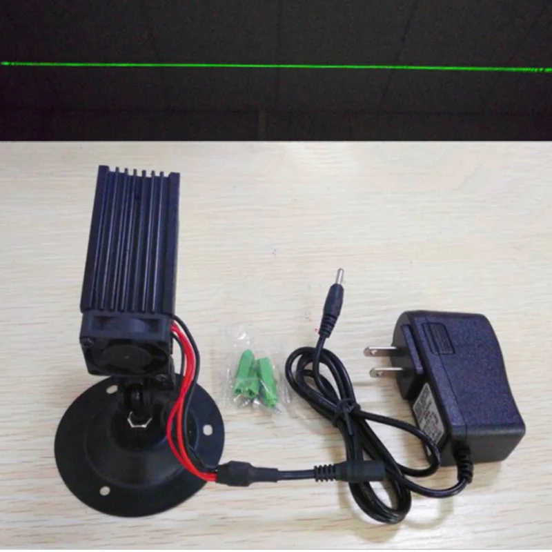 532nm 50 мВт 100nw 200nw Высокая мощность линии крест точка зеленый лазерный модуль локатор - Цвет: Line-100mW