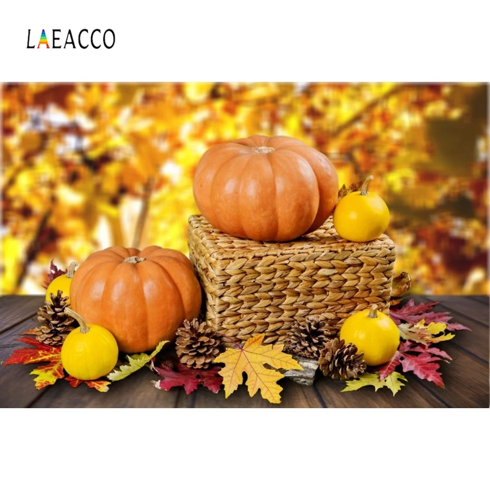 

Laeacco Vivid Fruits Flesh Vegetables Food Basket Pumpkin Orange Grape Photography Backgrounds Photographic Backdrops For Photo