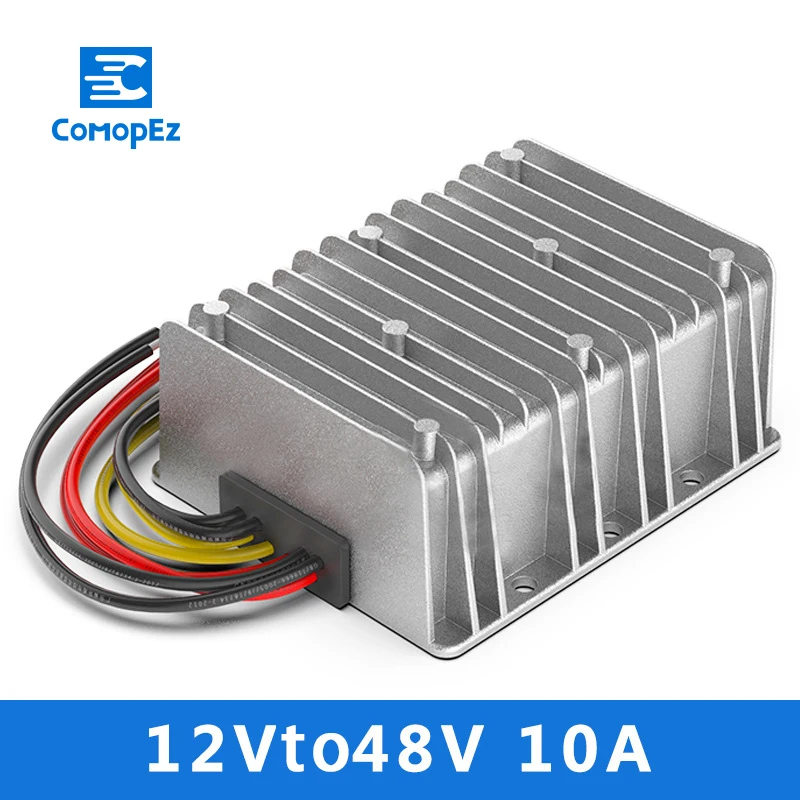 12V постоянного тока до 48V10A постоянного тока/Мощность конвертер 10-20V переменный 48V автомобиль Повышающий Модуль источника питания трансформатор