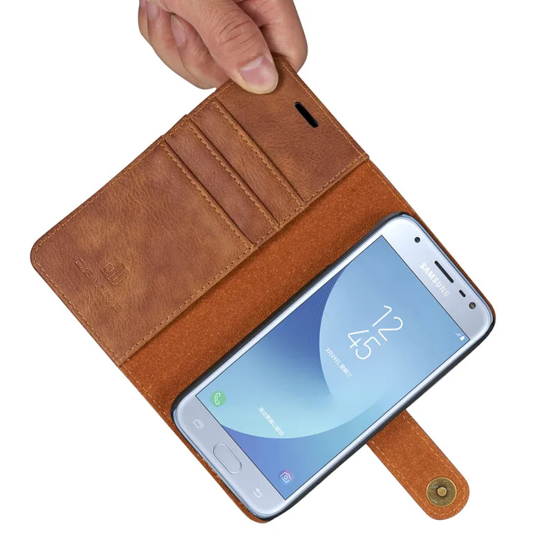 DG. MING кожаный чехол для Fundas samsung Galaxy J3 J5 J7 2017 Coque J330 J530 J730 Чехол Флип бумажник