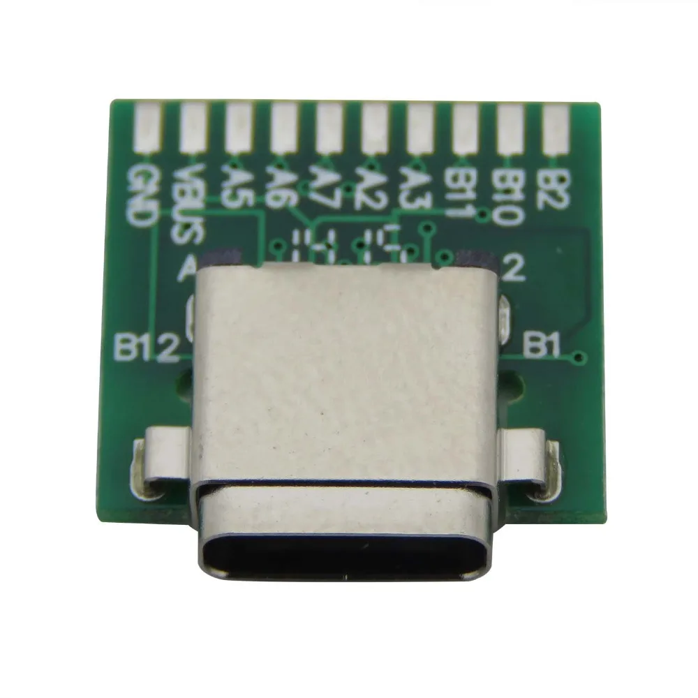 Сделай сам 24pin USB 3 1 Тип C гнездовой разъем соединитель SMT с печатной платой |