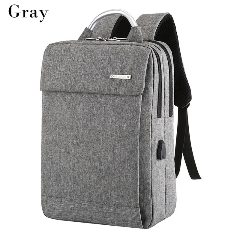 Gray MoneRffi рюкзак для ноутбука с usb зарядкой, рюкзак с защитой от кражи, мужской рюкзак для путешествий, мужской бизнес Водонепроницаемый Школьный рюкзак, мужская сумка Mochila - Цвет: Gray