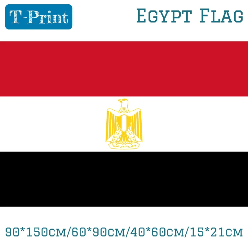 

Egypt Flag and Banner 90*150cm/60*90cm/40*60cm/15*21cm For World Cup / National Day / Sports games Sports meeting Gift
