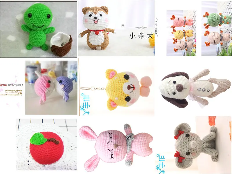 Вязаная вязаная нить ручной работы Кукла Материал посылка шерсть олень