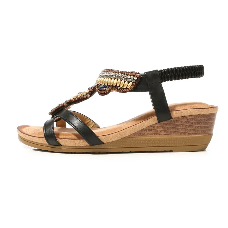BEYARNEwomen/Женская обувь с кристаллами Богемные сандалии zapatos de mujer Шлепанцы