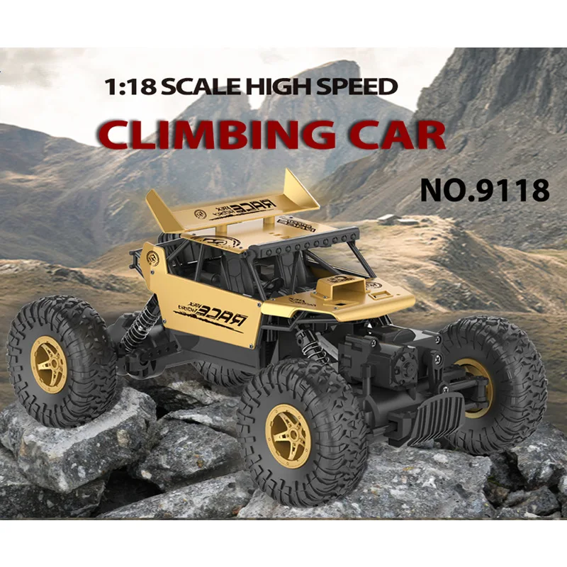 Flytec 9118 1/18 4WD 2 4 GHz сканеры ралли скалолазания автомобиль Bigfoot модель