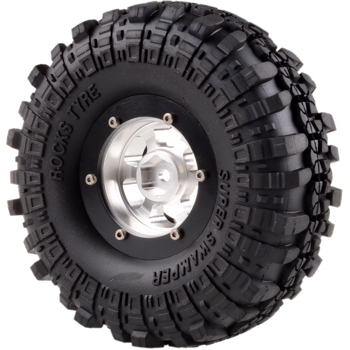1061-7035 1 9 "металлические колеса/обода и супер Swamper шины для RC 1:10 Рок Гусеничный 1/10