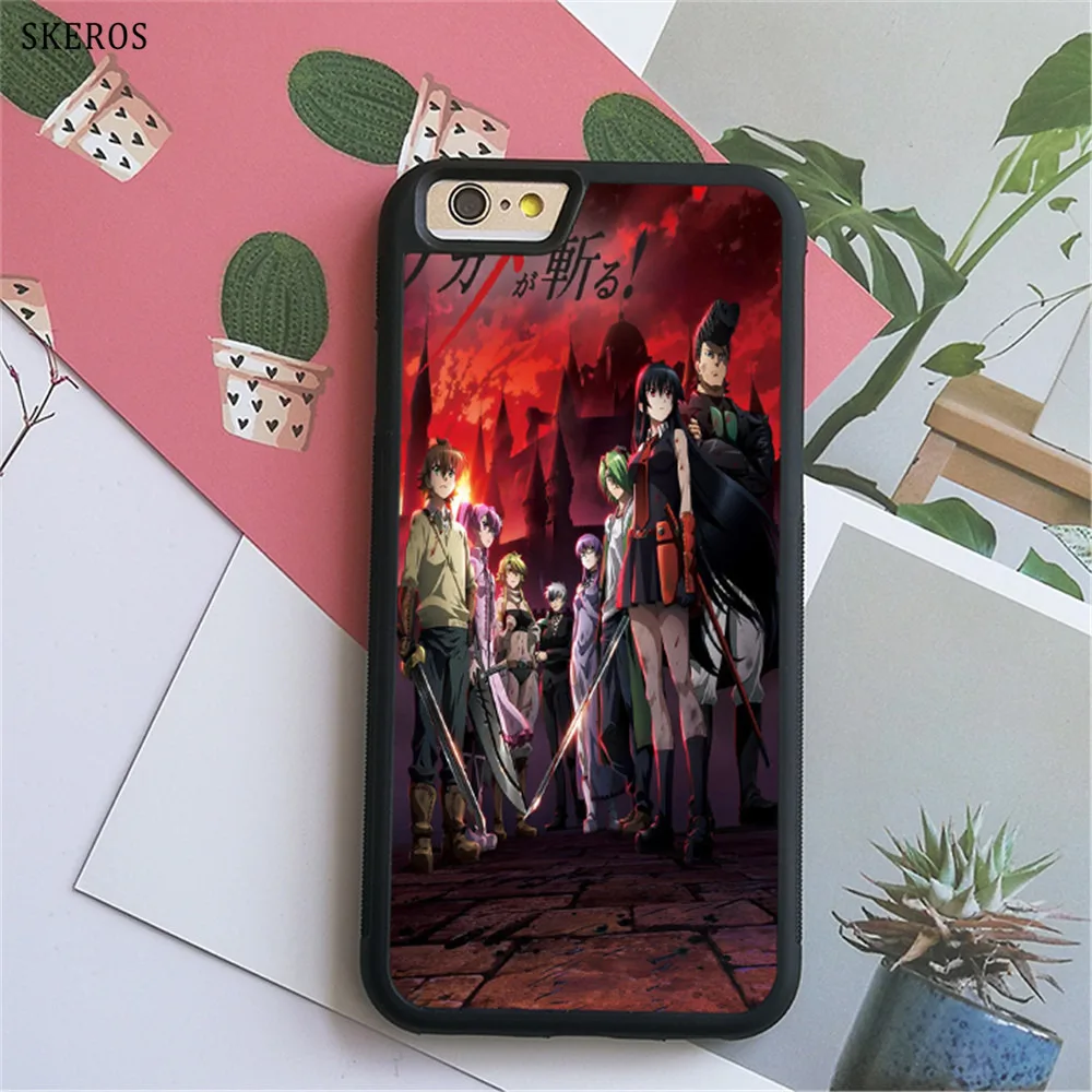 SKEROS akame ga kill (2) phone case for iphone X 4 4s 5 5s 6 6s 7 8 plus &amp #B15 |