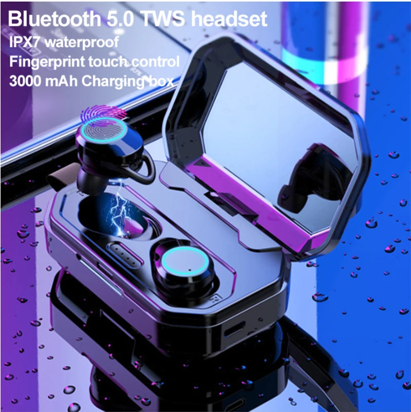 TWS Bluetooth 5,0 Наушники Беспроводные спортивные наушники с шумоподавлением HIFI бас наушники для бега с микрофоном для Iphone Xiaomi