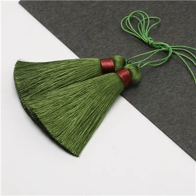 CHENGRUI L96, 7 см, кисточка, бахрома, шелковые кисти, кисточки для штор, бахрома шелк, бахрома, бахромой для шитья, 2 шт./пакет - Цвет: L9612