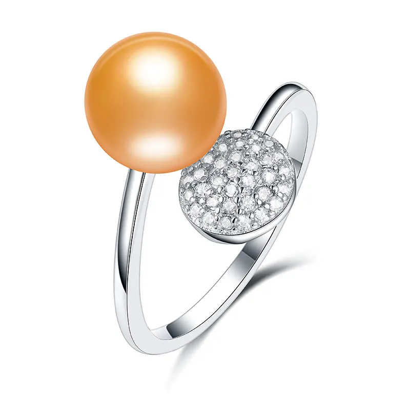 Мода Ювелирные изделия из жемчуга Роскошные Кольца 100% настоящий натуральный