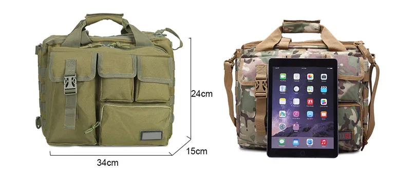 15 ''Molle Военная Сумка для ноутбука Тактический компьютерный рюкзак сумка-почтальонка милая сумка на ремне для кемпинга на открытом воздухе спортивная сумка XA672WA