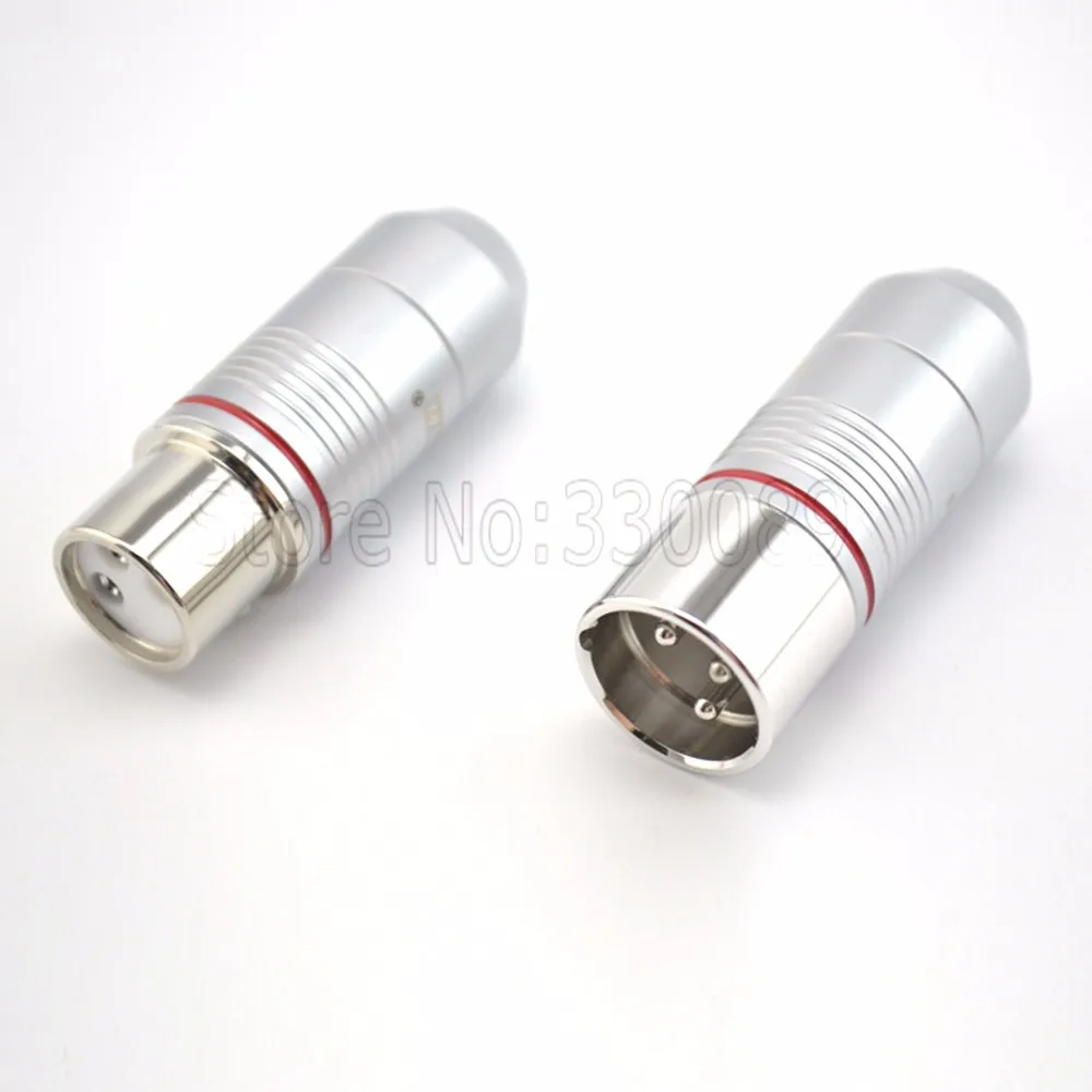4 шт. 3pin родиевое покрытие теллуровый медный разъем XLR MIC вилка многоканального кабеля Разъем для HIFI аудио